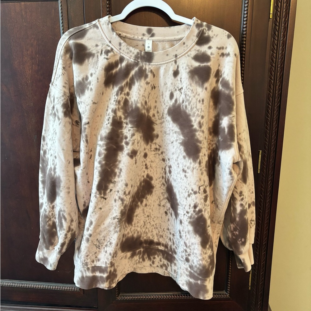 lululemon athletica Brown Tie-Dye Sweatshirt